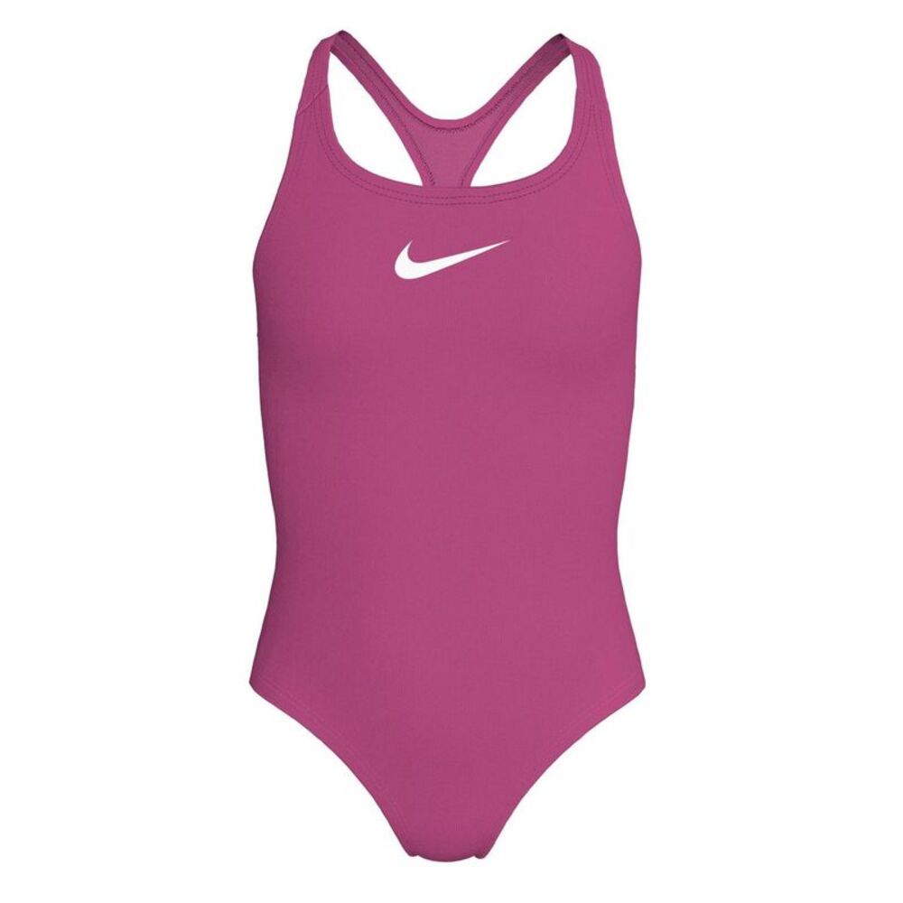 Nike Girls Essential Racerback One Piece Bathing Suit / Desert Pink